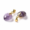 Natural Amethyst Pendants G-C023-07C-3