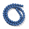 Synthetic Lava Rock Dyed Beads Strands G-H311-08B-09-3