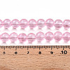 Baking Paint Transparent Glass Beads Strands DGLA-N006-8mm-01-4