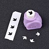 Random Single Color or Random Mixed Color Mini Plastic Craft Paper Punch Sets for Scrapbooking & Paper Crafts AJEW-L051-05-3