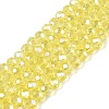 Electroplate Glass Beads Strands EGLA-A044-T4mm-B29-1