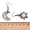 Natural Quartz Crystal Dangle Earrings G-H359-07R-05-5