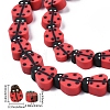 5 Strands Handmade Polymer Clay Beads CLAY-SC0001-45B-3
