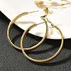 304 Stainless Steel Hoop Earrings for Women EJEW-C096-43G-02-5