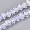 Handmade Foil Lampwork Beads Strands FOIL-T008-09C-1