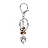 Natural Mixed Gemstone Keychain KEYC-JKC00426-4