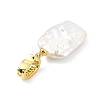 Natural Baroque Keshi Pearl Pendants PALLOY-JF05284-3