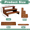 3-Tier Pine Wood Display Riser Stands for Cosmetic DJEW-WH0816-004C-2