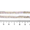 Electroplate Transparent  Glass Beads Strands EGLA-H106-01A-HR01-4