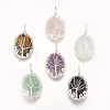 Natural & Synthetic Mixed Stone Pendants G-I205-A-S-1