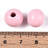 Spray Painted Round Natural Schima Wood Beads WOOD-A018-12mm-05-3