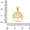 Brass Micro Pave Sky Blue Cubic Zirconia Pendants CU-CBA4A93-02A-G-3