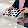 24-Grid Transparent Acrylic Loose Diamond Package Organizer Boxes CON-WH0085-207B-5