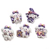 Opaque Resin Cute Puppy Cabochons CRES-P026-BM-1
