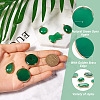 Mega Pet 6Pcs 6 Style Natural Green Oynx Agate Pendants G-MP0001-02-4