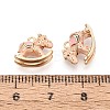 Brass Enamel Pendants KK-T081-16D-G-3
