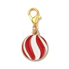 4Pcs 4 Styles Christmas Theme Alloy Enamel Pendants Decorations X-HJEW-JM04056-4