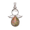 Natural Unakite Pendants PW-WGD154C-07-1