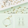 300Pcs 3 Colors Rack Plating and PVD Vacuum Plating Brass Round Spacer Beads KK-FH0003-54-4