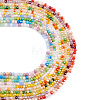 10 Strands 10 Style Faceted Glass Beads Strands GLAA-TA0001-47-10