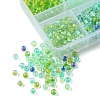 Transparent 45G 6 Colors 6/0 Glass Round Seed Beads SEED-FS0001-30-3