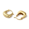 Rack Plating Brass Oval Hoop Earrings for Women EJEW-L224-53G-2