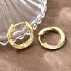 Brass Micro Pave Cubic Zirconia Hoop Earrings KK-CBAD104-04G-E-3