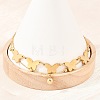 Butterfly 304 Stainless Steel Satellite Chains Double Layers Anklets BJEW-H643-06G-2