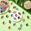 60Pcs 12 Styles Zinc Alloy Enamel Sport Connector Charms FIND-CJ0003-78-5