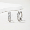 925 Sterling Silver Moissanite Hoop Earrings for Women BC8310-4