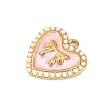 304 Stainless Steel Enamel Pendants STAS-P430-05G-02-2