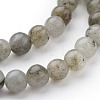 Natural Labradorite Bead Strands G-K152-03-4mm-2