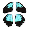 Transparent Resin Wing Pendants Set RESI-TACDZ0021-06C-2