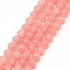 Baking Painted Crackle Glass Bead Strands DGLA-Q023-8mm-YS9-1