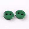 2-Hole Flat Round Resin Sewing Buttons for Costume Design BUTT-E119-34L-14-2