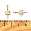 Brass Micro Pave Cubic Zirconia Pendants X-KK-M277-08G-04-3