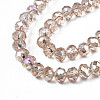 Electroplate Glass Beads Strands EGLA-A034-T2mm-B24-3