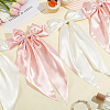 Polyester Bowknot Hanging Banner OFST-WH0004-124-5