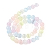 Macaron Color Natural Selenite Beads Strands G-C142-01B-10-3