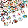 Ocean Theme Printed Natural Freshwater Shell Beads SH-CBA2978-25-1