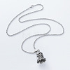 Vintage 304 Stainless Steel Archangel Saint Michael Bell Pendant Necklaces for Women DL5649-3