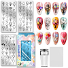 Stainless Steel DIY Nail Art Templates MRMJ-WH0092-274-1