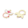 Valentine's Day Alloy Enamel Pendants ENAM-T023-18B-2