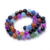 Natural Striped Agate/Banded Agate Beads X1-G-S259-04J-8mm-2