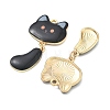 Printed Alloy Pendants ENAM-K076-45G-06-2