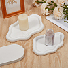 2Pcs 2 Styles Cloud Porcelain Jewelry Plate AJEW-GO0005-13-3