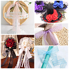 4 Rolls 4 Colors Polyester Floral Lace Trims SRIB-BC0001-09-4