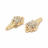 Rack Plating Eco-friendly Alloy Rhinestone Pendants FIND-A025-21G-01-2