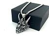 Vintage 304 Stainless Steel 3D Devil Mask Pendant Necklaces for Men AL8165-2