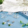   10Pcs Organic Glass Earring Displays EDIS-PH0001-11A-2